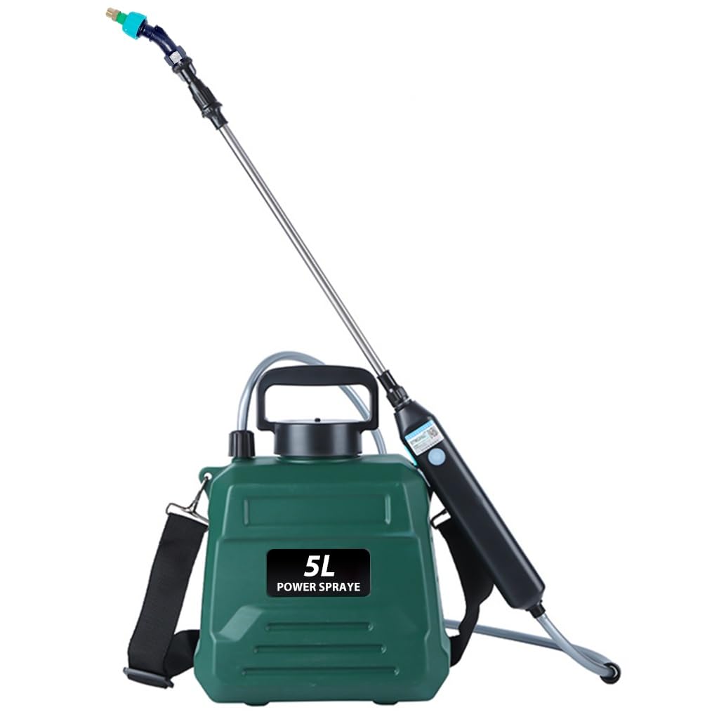 HASTHIP 5L Electric Agriculture Sprayer - with Watering Can & 3m Pipe & 2 Nozzles - USB Rechargeable Sprayer Pump - Portable Sprayer with Telescopic Wand for Gardening Greenhouse Planting Bush Flower HASTHIP 5L Electric Agriculture Sprayer - with Watering Can & 3m Pipe & 2 Nozzles - USB Rechargeable Sprayer Pump - Portable Sprayer with Telescopic Wand for Gardening Greenhouse Planting Bush Flower